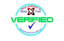Black Pixel - verified website badge